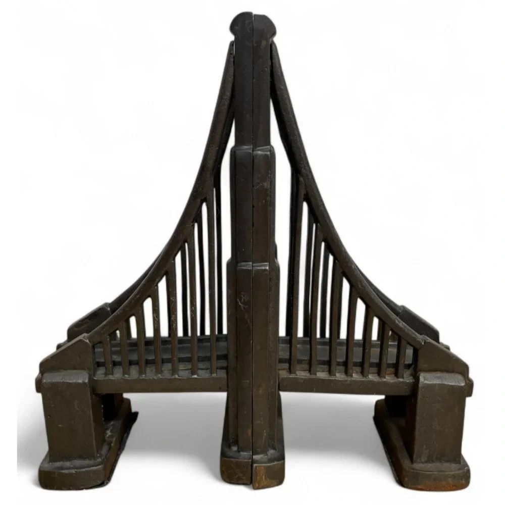 Restoration Hardware RH Golden Gate Bridge Cast Iron Bookends Heavy
